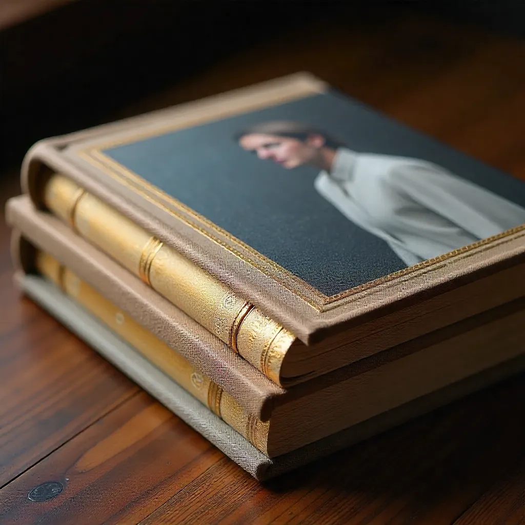 Premium leather and bookcloth materials for binding